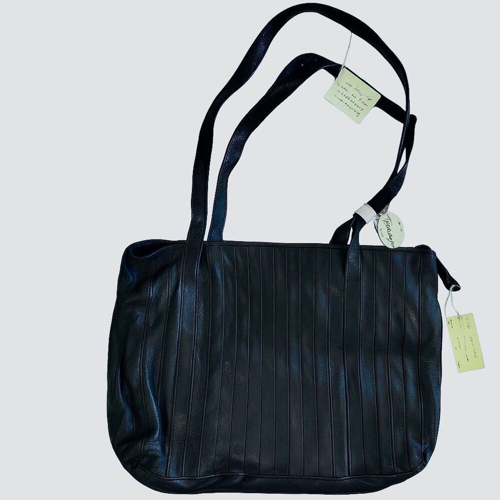 Kenneth Cole NWT Pleated Leather Tote